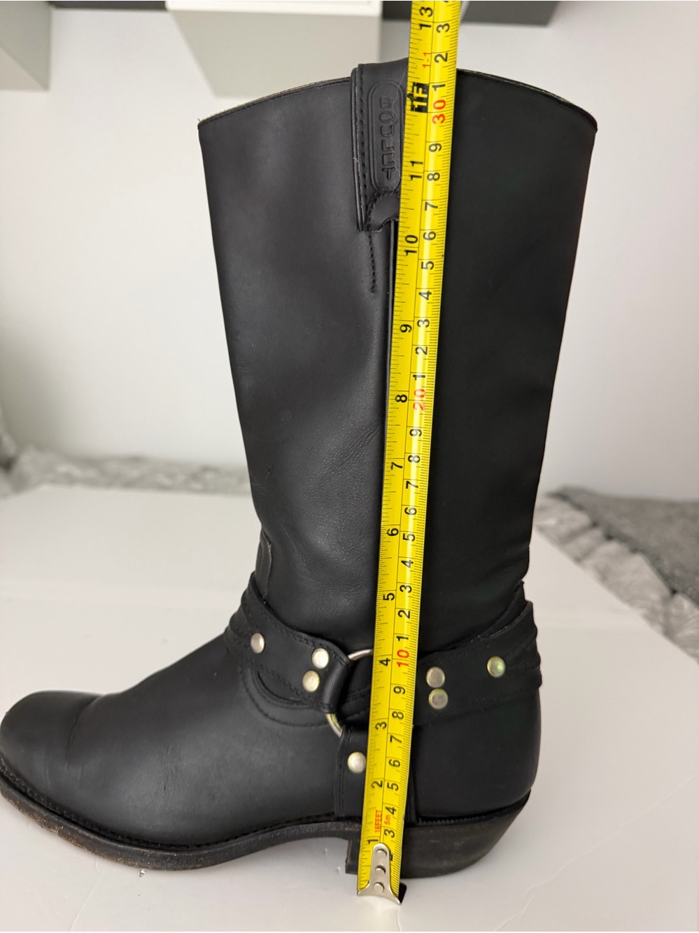 BOULET Black Leather Harness Motorcycle Biker Boots 6.5 - Picture 12 of 16